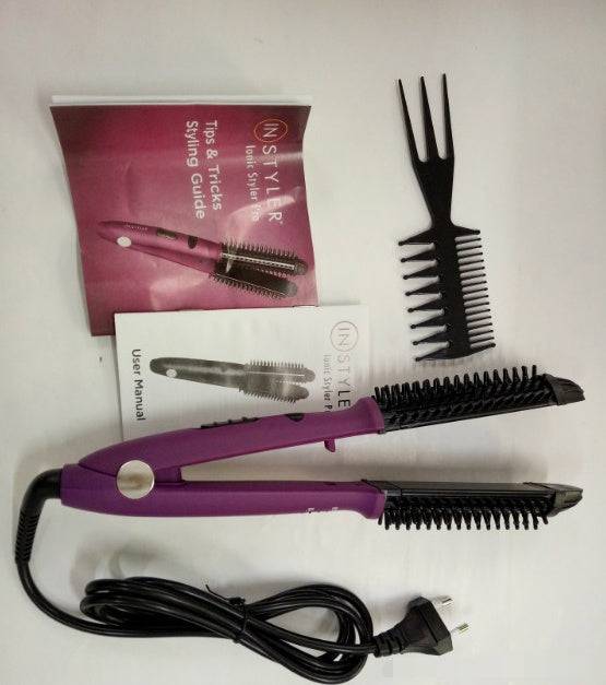FLECTA | 2-in-1 Tool (Straightener and Curler + Electric Comb)