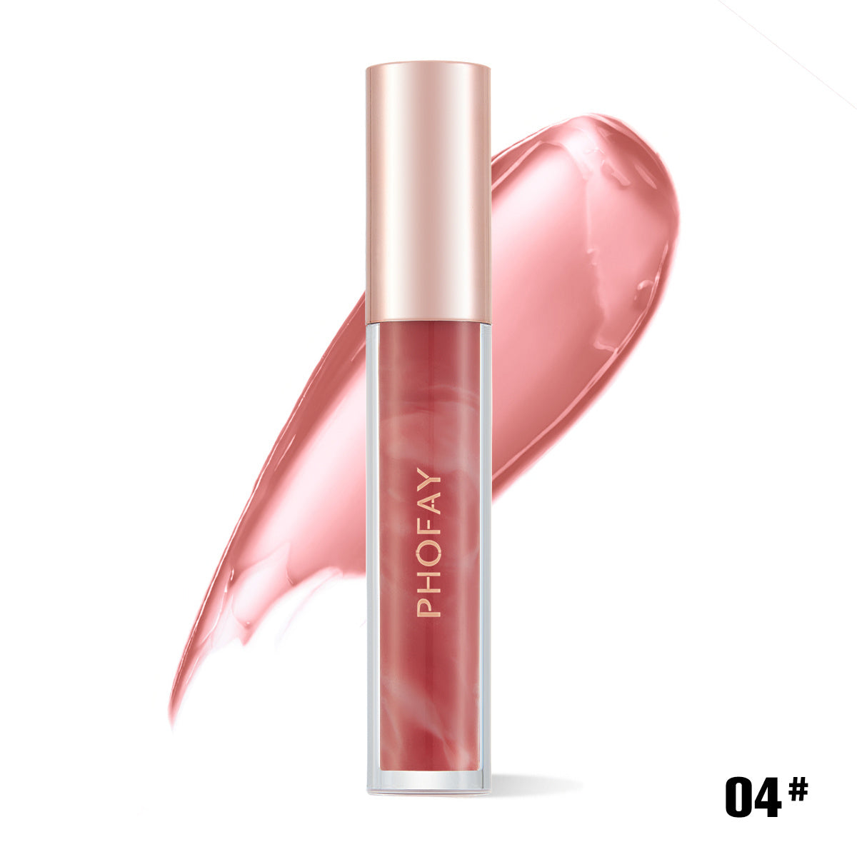 PHOFAY | Moisturizing Lip Gloss (Pink + Natural Shine)