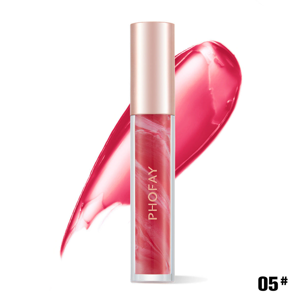 PHOFAY | Moisturizing Lip Gloss (Pink + Natural Shine)