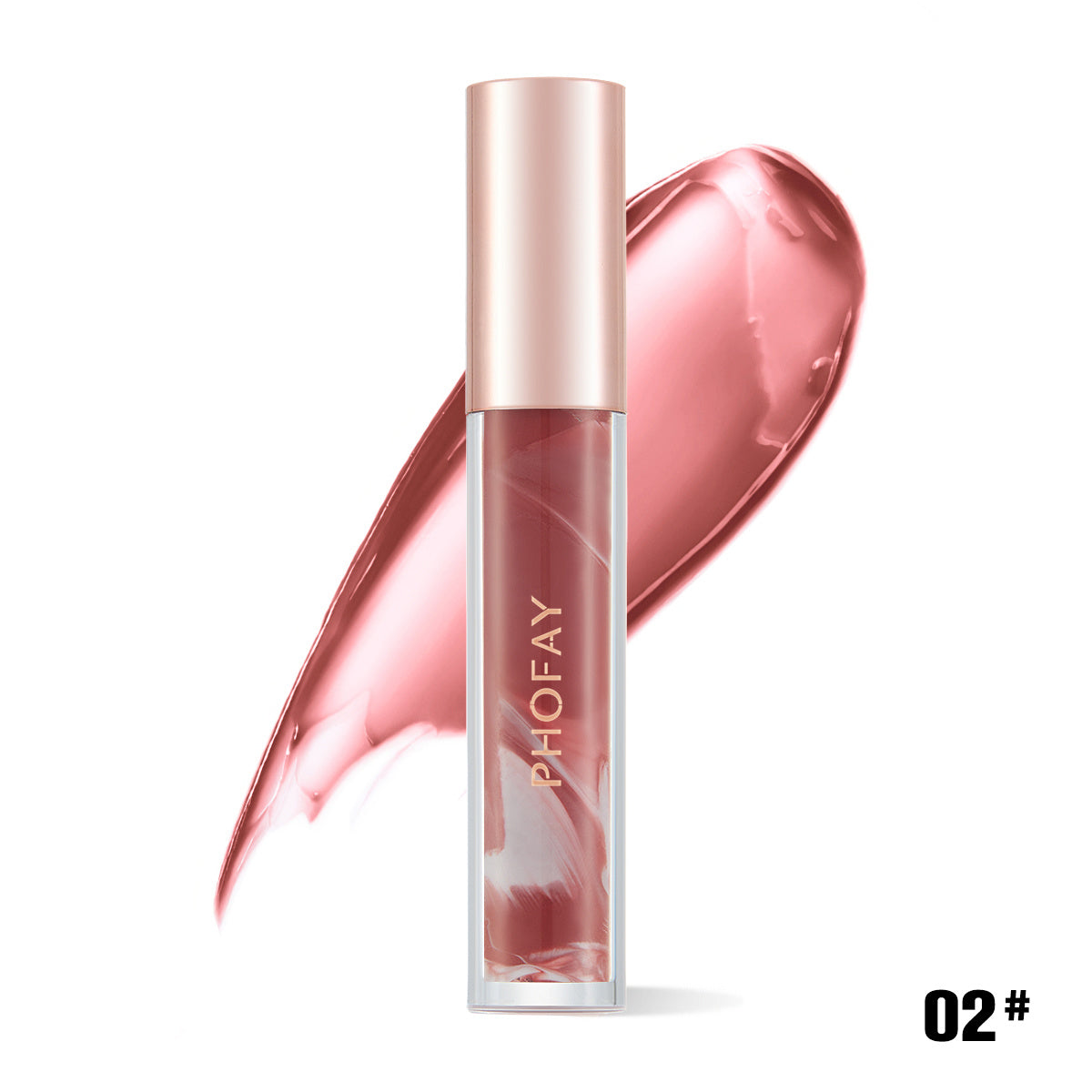 PHOFAY | Moisturizing Lip Gloss (Pink + Natural Shine)