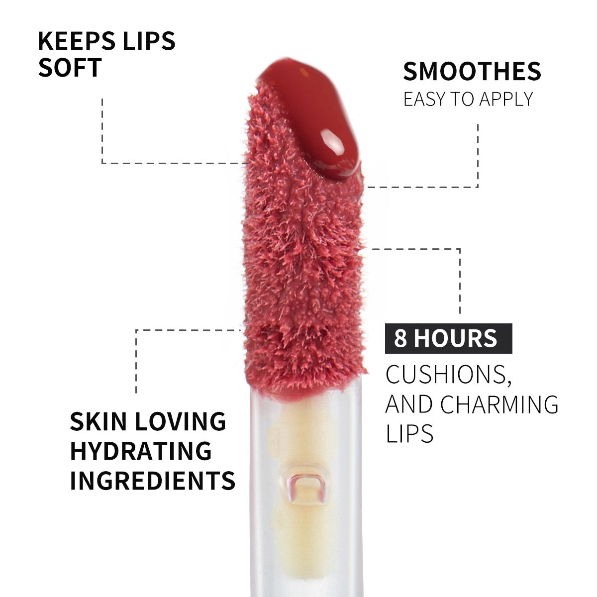 PHOFAY | Moisturizing Lip Gloss (Pink + Natural Shine)