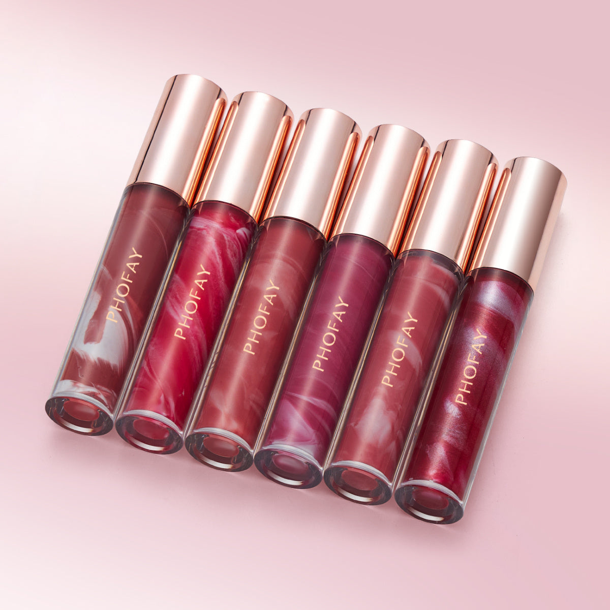 PHOFAY | Moisturizing Lip Gloss (Pink + Natural Shine)