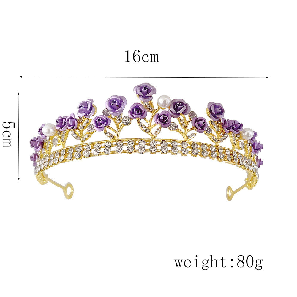 LÍVIA | Crystal Crown (Purple Rose + Royal Sparkle)