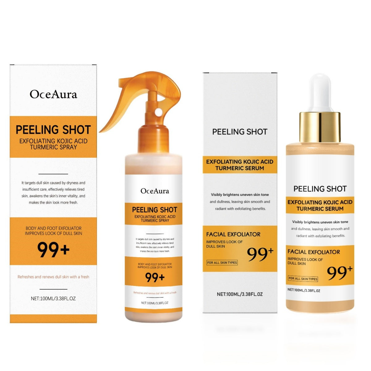 OCEAURA | Spray Limpiador Iluminador (Ácido Kójico + Cúrcuma)