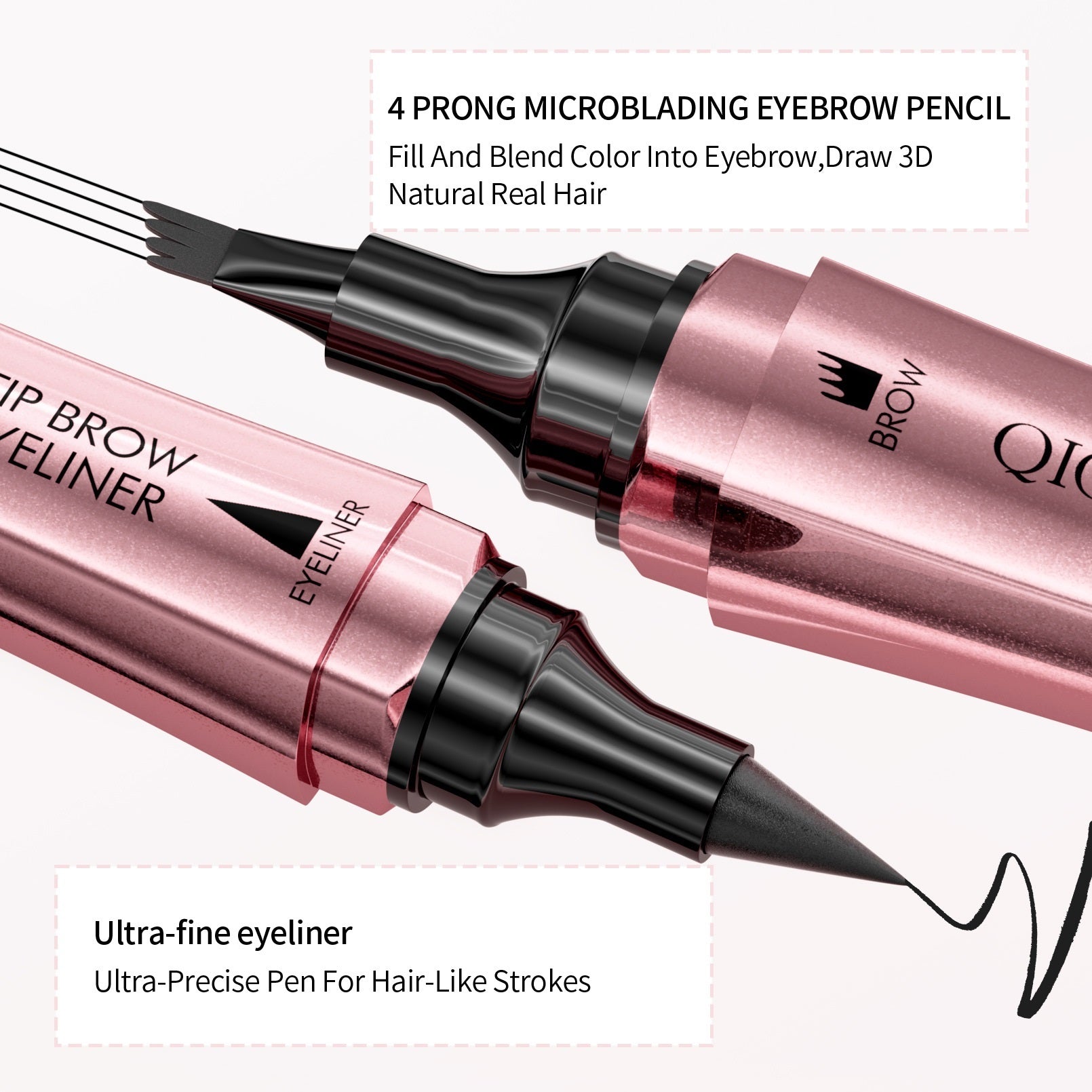 DUALIS | 3D Dual Pencil (Eyebrows + Eyeliner)