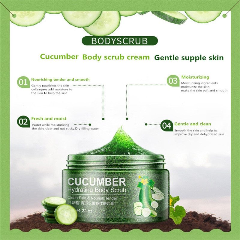 CÉLIA | Brightening Facial Scrub (Cucumber + Gentle Renewal)