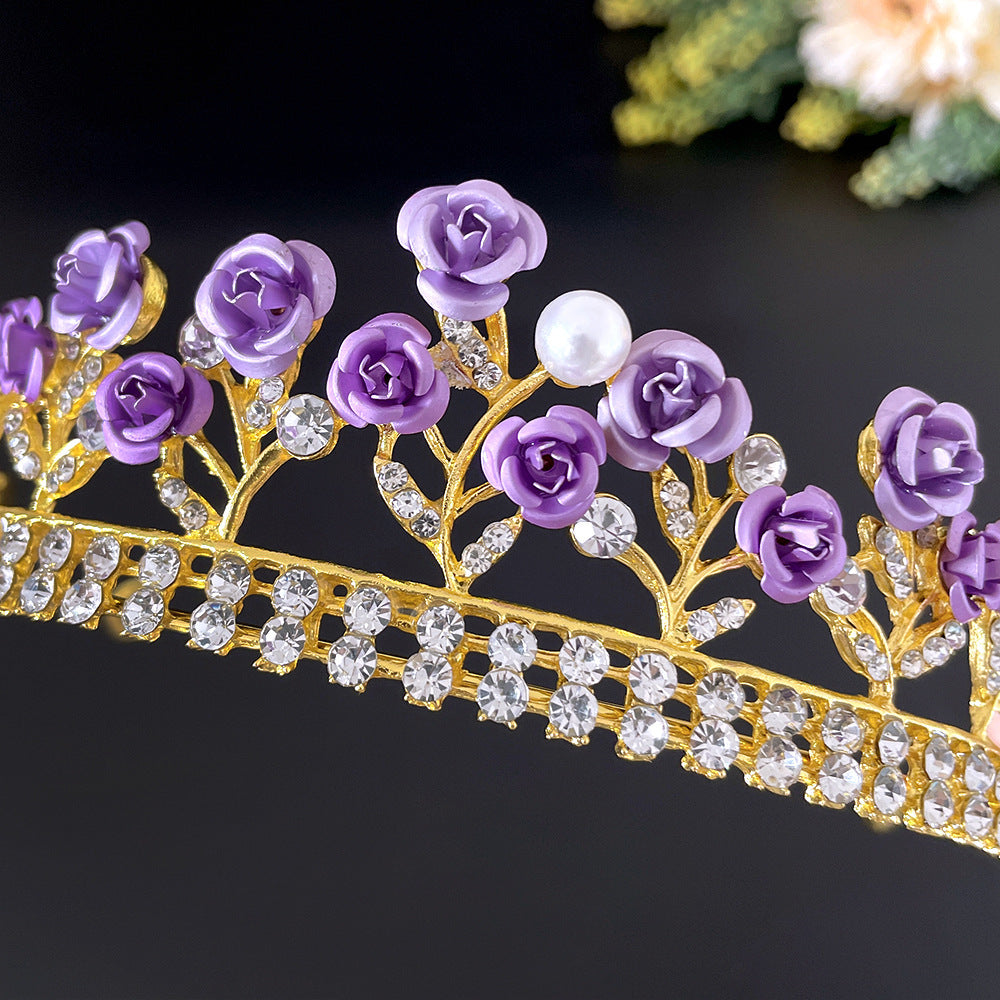 LÍVIA | Crystal Crown (Purple Rose + Royal Sparkle)
