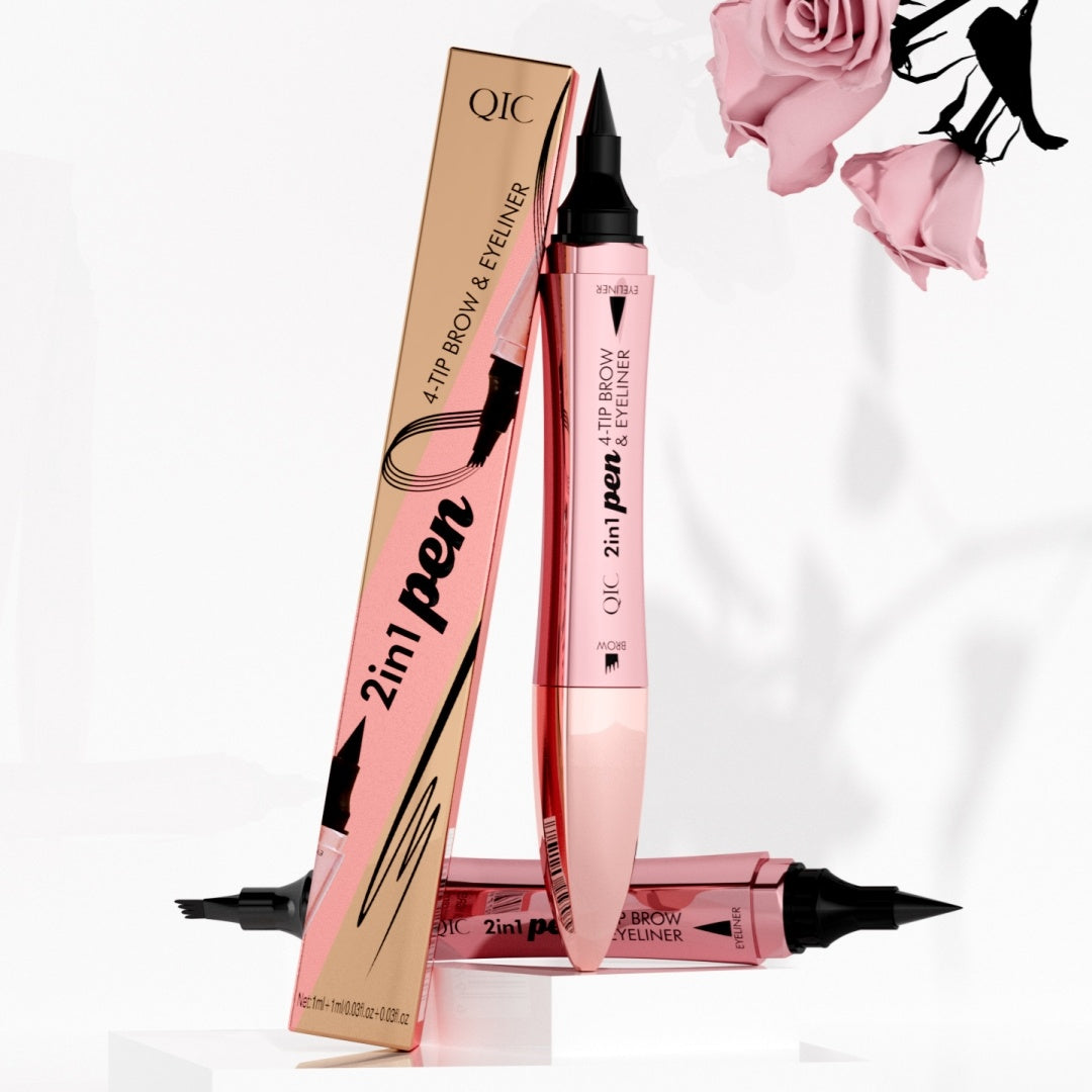DUALIS | 3D Dual Pencil (Eyebrows + Eyeliner)