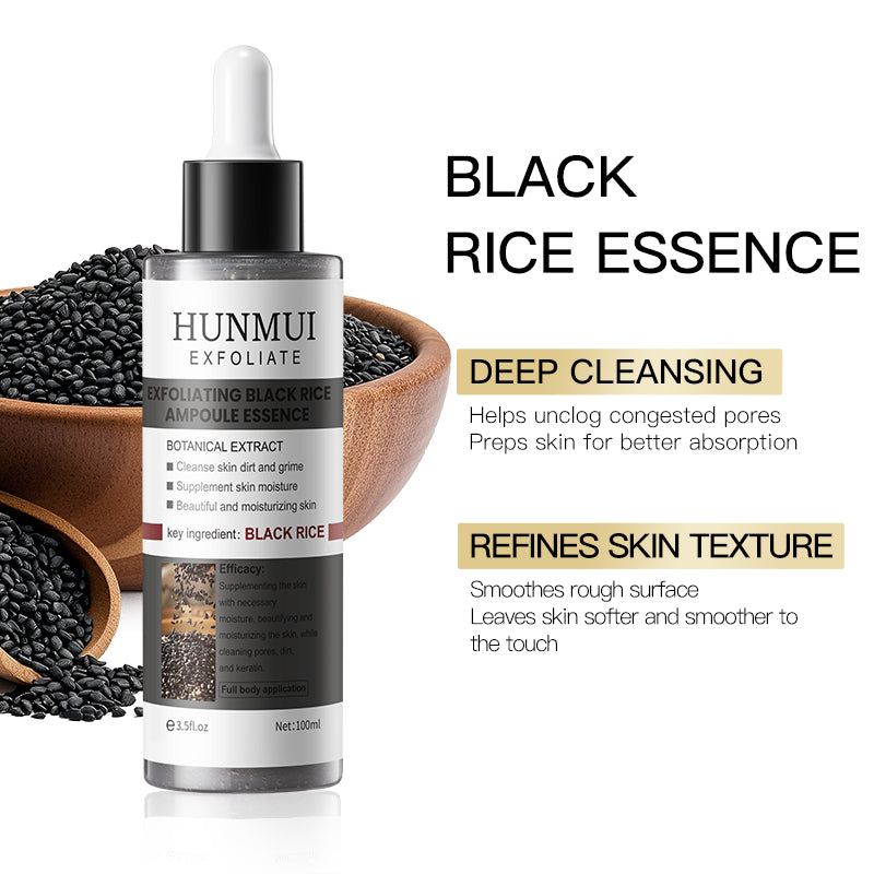 HUNMUI | Ampolla Exfoliante de Arroz Negro (Renovación Suave)